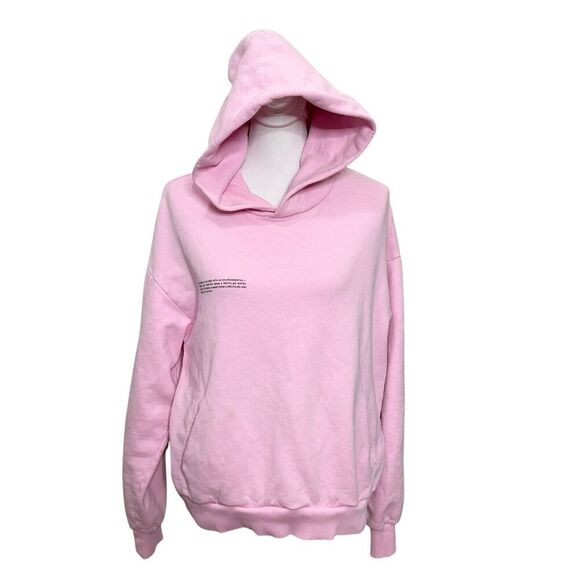 Pangaia 365 Organic Cotton Hoodie Women’s Size Small Pink Oversized Pullover - Picture 1 of 10